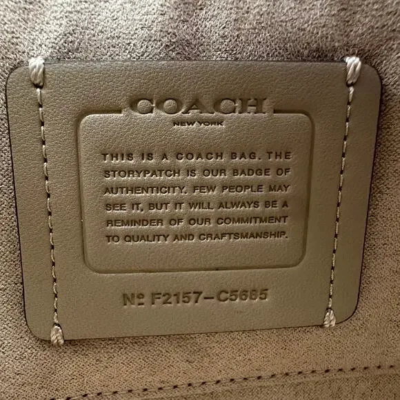 Leather Coach Kleo 17 Convertible Purse Bag & Mini Skinny ID Card Case - Picture 7 of 13